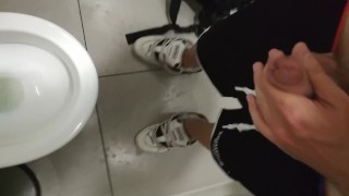 Masturbation in Public Restroom