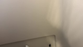 Hot Milf masturbating in the shower and sucking dick until we get interrupt