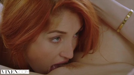 VIXEN A Rich Couple Share A Perfect Redhead On Vacation