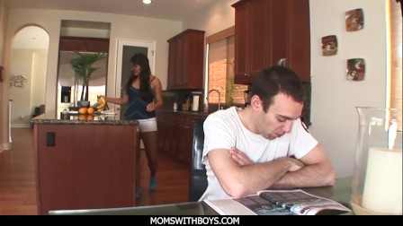 MomsWithBoys - MILF Housemaid Laurie Vargas anal Fucks Young Cock