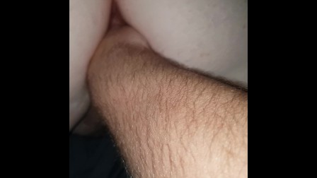 Trying to fist my slut wifes tight dripping pussy, shes begging for more