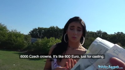 Public Agent Hot busty Romanian beauty fucked to orgasm for cash