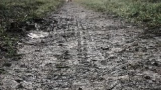 Long naked walk barefoot