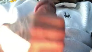 Pullin my cock out at Wendy’s and stroked it til I came in my car!!
