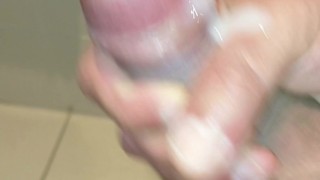 Ultimate slow motion sticky white cum explosion , big cock inked muscle men