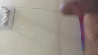 Nude Indian man playing with his cock