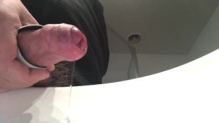 Electrostim Edging leads to massive cumshot