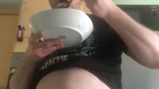 Eating 1300cal dessert before mates get back w/ McDonald’s 1250cals
