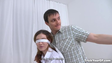Trick Your GF - Gisha - Stranger fucks blindfolded gf