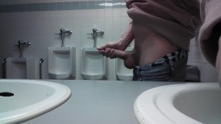 Almost caught jerking off in public