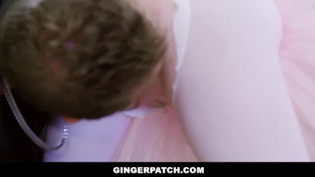 GingerPatch - Petite Redhead Ballerina Takes Huge Cock