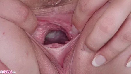 PJGIRLS - Ivy Aura's wet pussy gaping & juicy ass licking by Pepper Kester