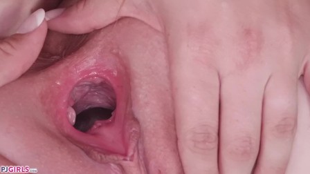 PJGIRLS - Ivy Aura's wet pussy gaping & juicy ass licking by Pepper Kester