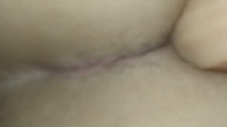 Sliding dildo in ass