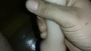 Cum play with toy