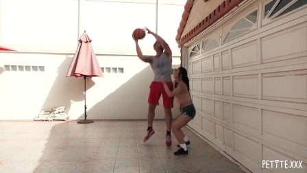 Big Boob asian Jade Kush Scores A Big Cock For Her Pussy After Basketball