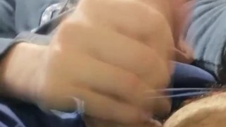 Jerking off in my sport pants and eating my cum - Camilo Brown