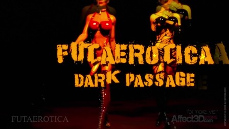 Big tits futa sex in the dark passage