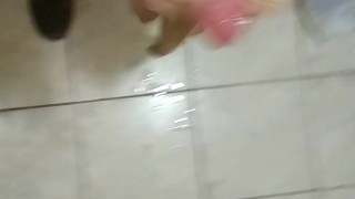 masturbation and cum with pantyhose