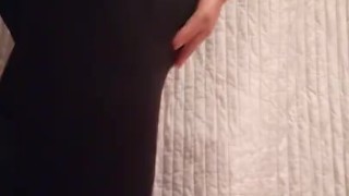 Wearing a Yoga Running Pants by