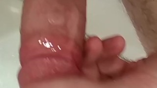 masturbation and cum in bathroom