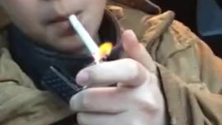 Miss Dee Nicotine Smoking in the Car