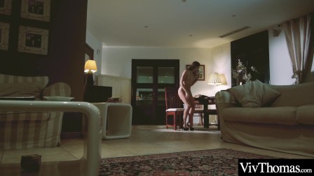 Long legs natural tits and passionate sex with toy is the order of the day
