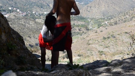 fuck me as you want in public hiking Spain