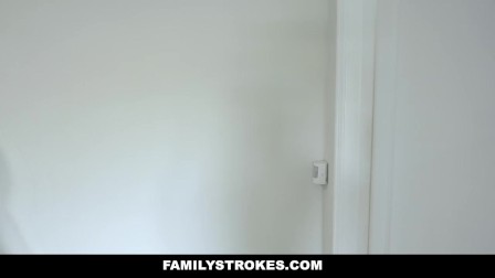 FamilyStrokes - Ebony teen Fucked By Stepdad