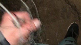my COCK got tangled in a NET while trying to JERK OFF