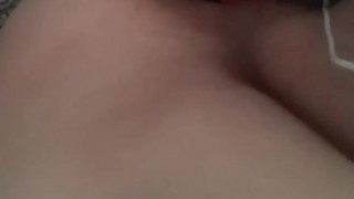 BBW MILF plays with new toy