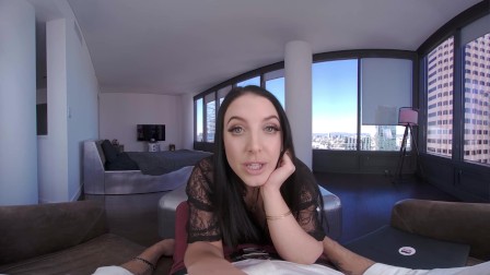 VRBangers Angela White Takes a Big Dick between Her Big boobs VR Porn