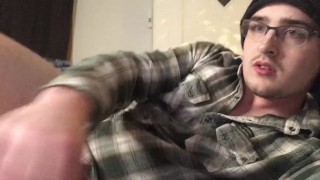 Straight Guy Jerks & Self Facials for Camgirl