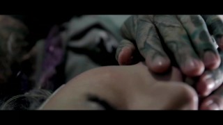 Heavily tattooed dreadgirl with splitted tongue - Teasing for pleasing