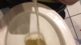Big teen cock pissing