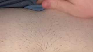Chubby guy jerking