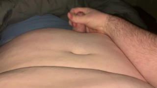 Chunky Guy Jerking and Cumming