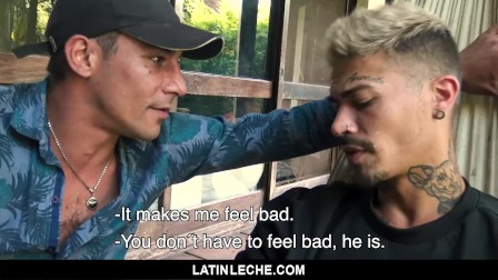 LatinLeche - Watching My Tatted Latino Boyfriend Get Fucked By Another Guy