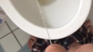 Teen dick pissing