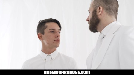 MissionaryBoys - Handsome Missionary Boy Cums In A Priest’s Mouth