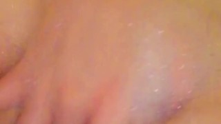 Sexy teen goth enjoys bubble bath