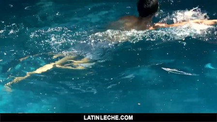 LatinLeche - Fucking A Muscular Latino Boy By The Pool