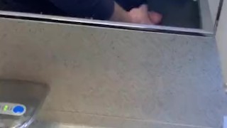 Airplane Cum - Mile High Jerk Off - Plane Bathroom Masturbating