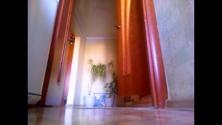 Peeping at naked stepmother how she washes the floor - MyNakedStepmother