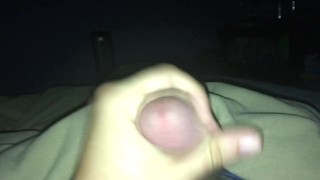 Playing my cock before bed