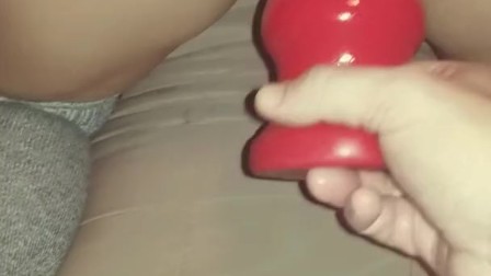 Caught playing! so he fucked me hard with my toys