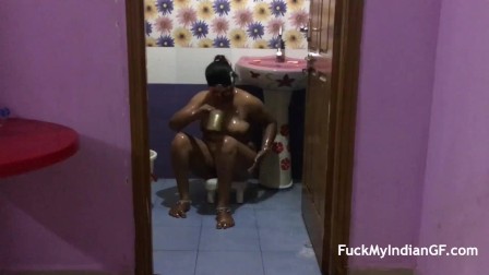 Unfaithful indian Bhabhi Have Sex With Husband Friend Taking Shower