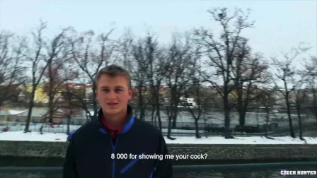 CZECH HUNTER 417 -  Broke Twink Is On The Receiving End Of A Big Cock