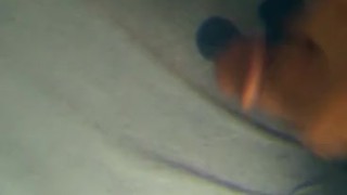 Big dick cumming on bed sheets