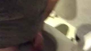 hot hary turkish guy Masturbation in public bathroom almost caught